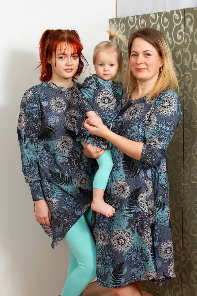 Sapņu mandalas, pašdarināti tērpi pēc individuāla pasūtījuma, Ģimenes komplekti, apģērbi, PūcesLāde